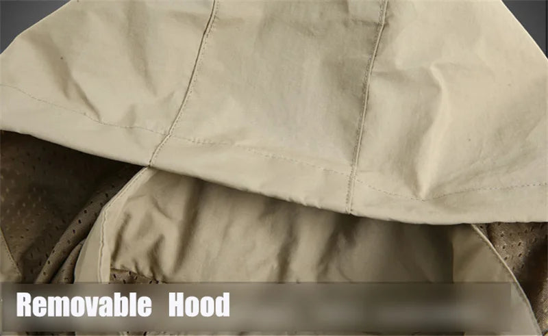 Waterproof Windbreaker Jackets Men Naturehike Casual Hiking Tactical Jacket Women Multi-pocket Hooded Fishing Windproof Coat