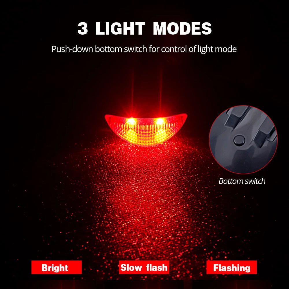 Rechargeable Bike Headlight with Horn — Solar & USB MTB Road Cycling Light Set
