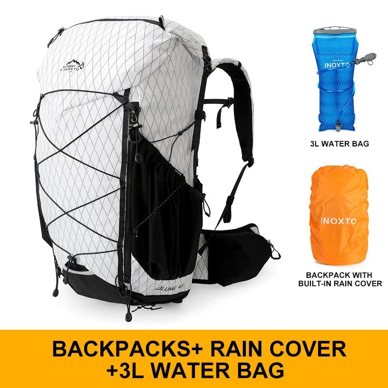 45L Hiking Internal Frame Backpack | Rain Cover, Lightweight