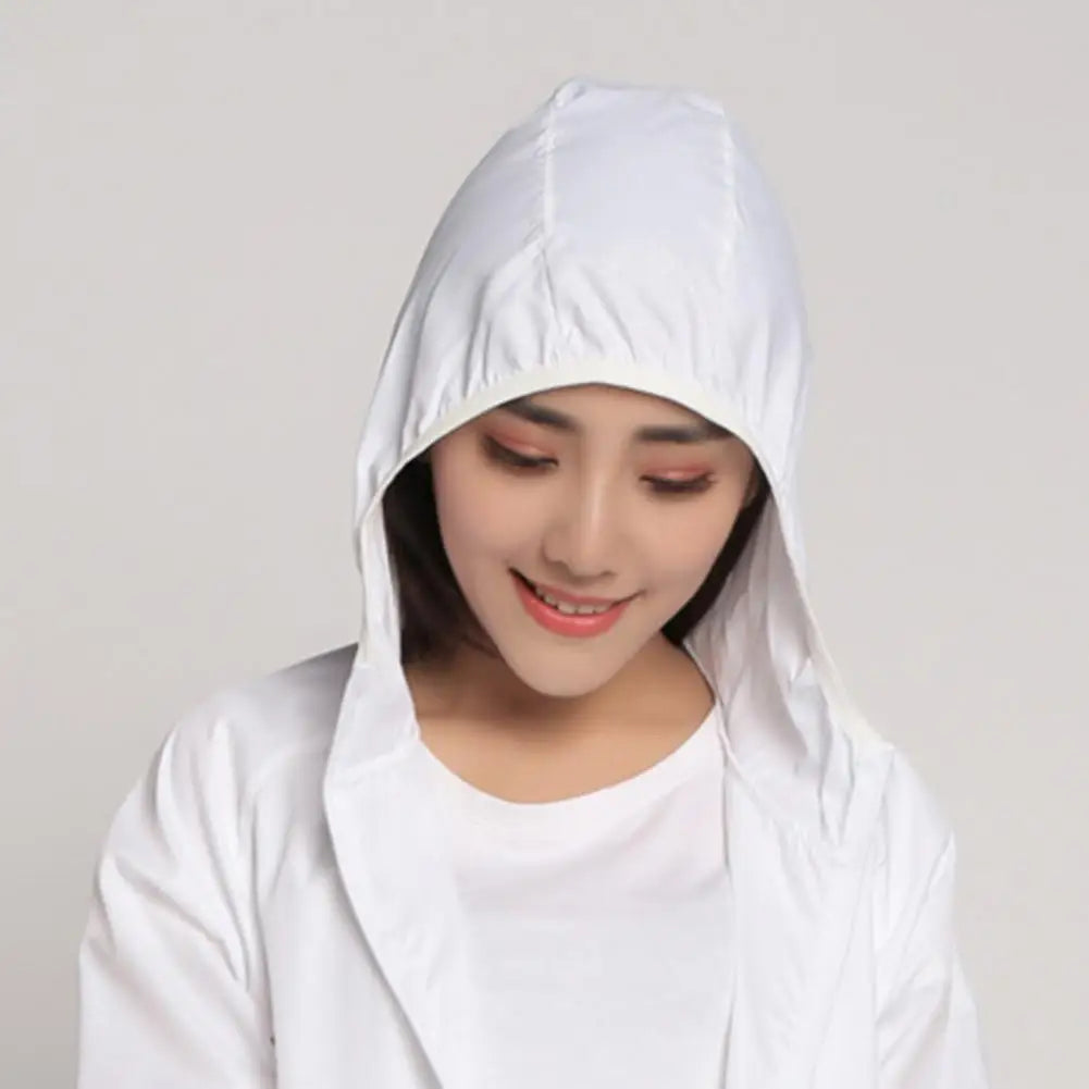 Sun Skin Coats Ultra Light Portable Foldable Hooded Windbreaker Jacket Unisex Anti UV Waterproof Camping Rain Jacket
