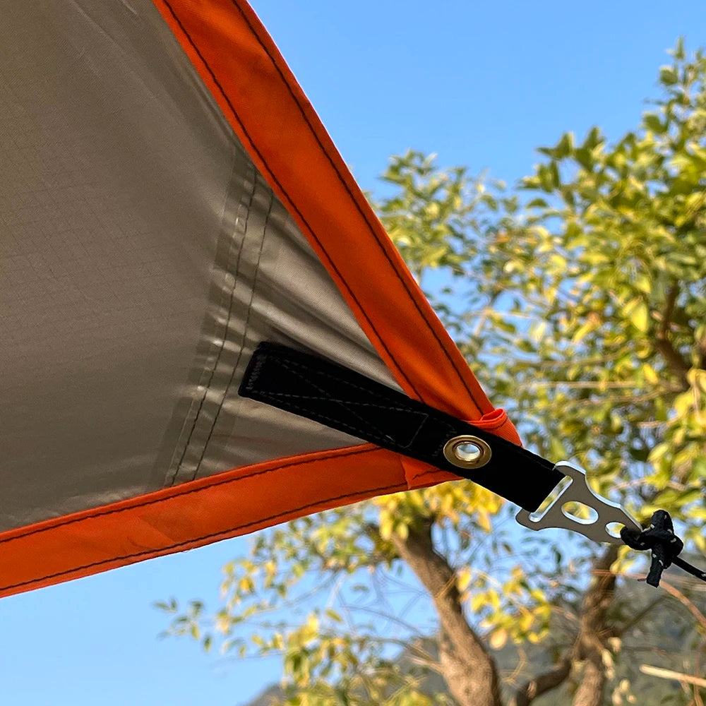 4.4x6m Oxford Camping Tarp | 3000mm Waterproof, UV Shield, 12 Anchor Points