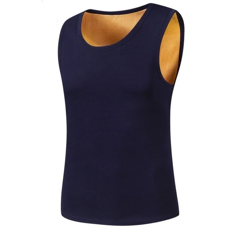 1pcs Men Thermal Underwear Man Sleeveless Vest Autumn WinterThermo Lingerie Men's Warm Top Thickening Thermo Vest Undershirt