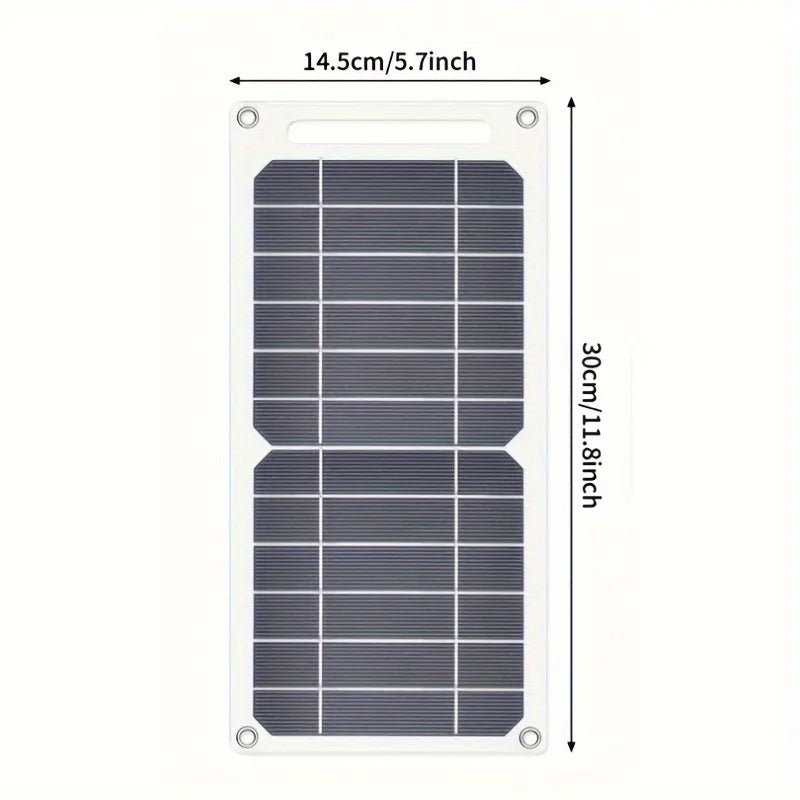 30W Sunpower Portable Solar Panel 5V Solar Plate WithUSB Safe Stabilize Charger ForPower Bank Phone Outdoor Camping Home RV Gift