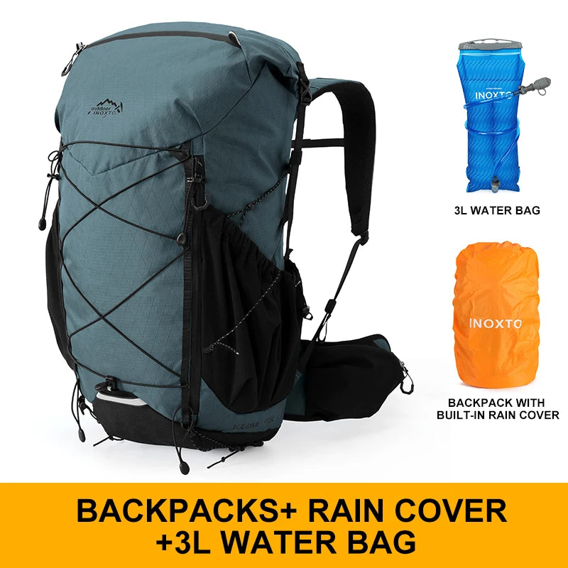 45L Hiking Internal Frame Backpack | Rain Cover, Lightweight