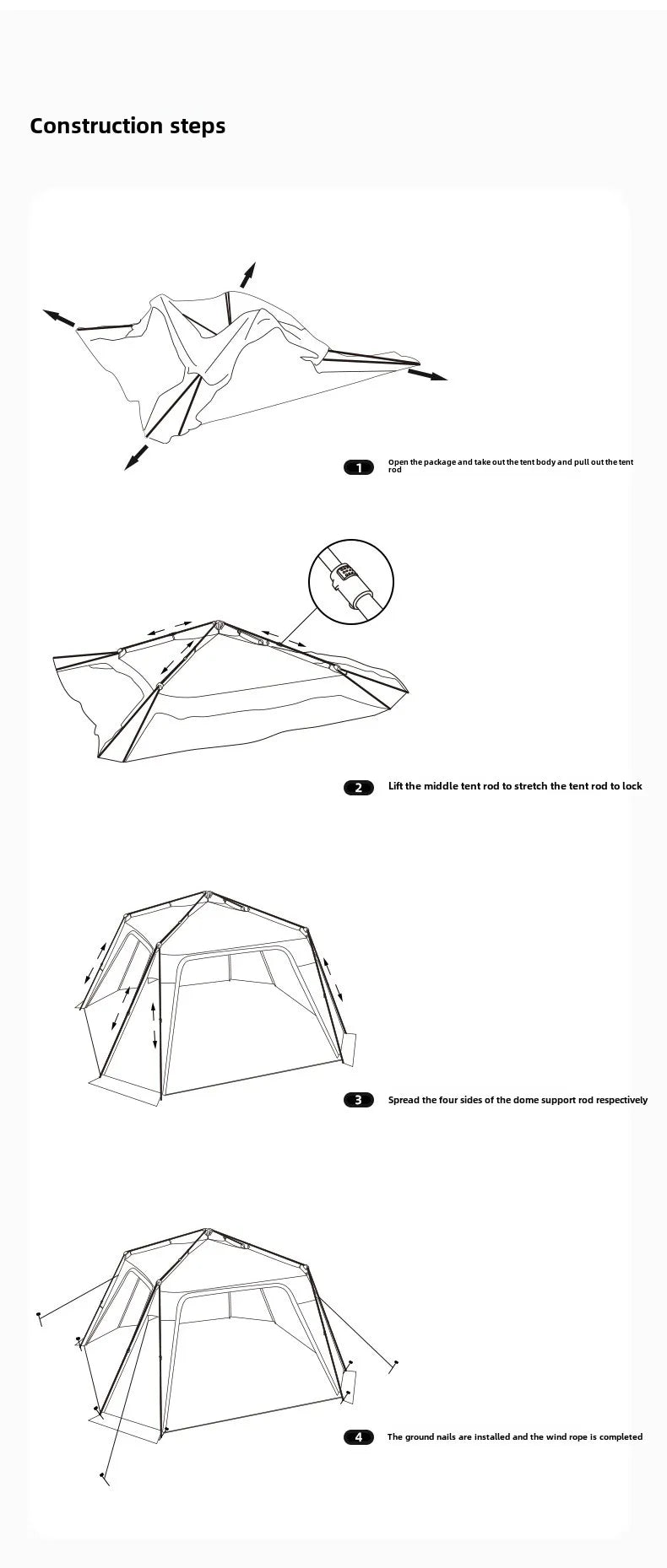 ShineTrip Auto Dome 05 Tent | Quick Setup, 4-Season, Silver UV