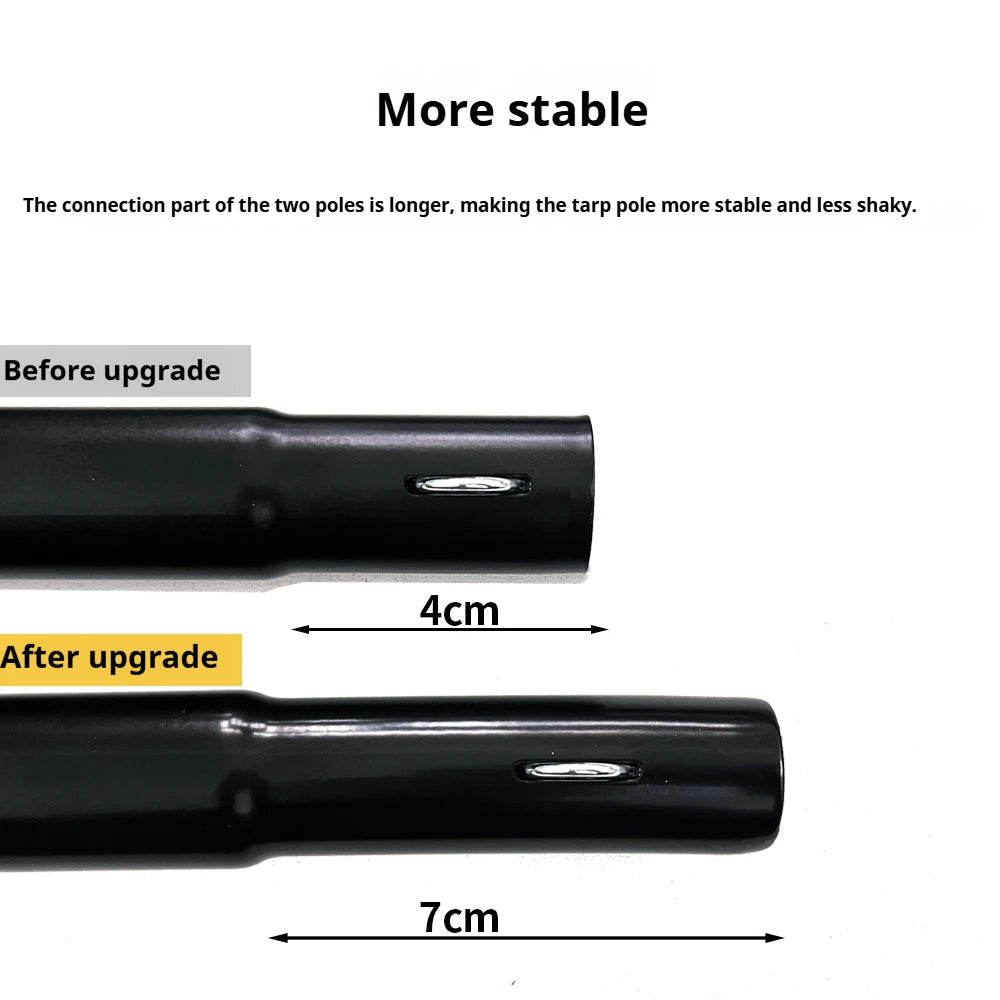 5.1x5.1m Octagon Black Coating Tarp | 8000mm Waterproof, UV Block