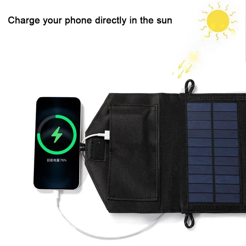 6 fold 800W Foldable solar panel 20w/h portable solar panels Fast charger USB 5V DC Full time solar panel mobile power supply