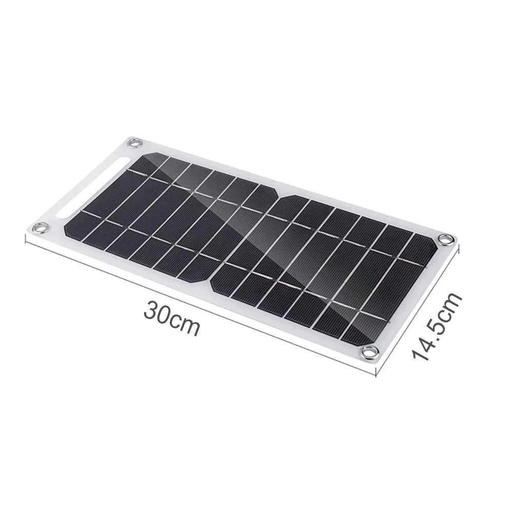 30W Sunpower Portable Solar Panel 5V Solar Plate WithUSB Safe Stabilize Charger ForPower Bank Phone Outdoor Camping Home RV Gift