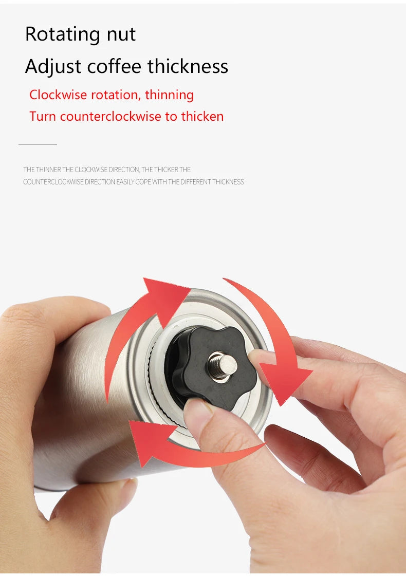Portable Manual Coffee Grinder with Ceramic Burr
