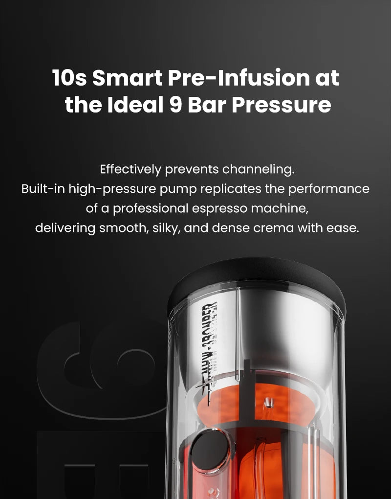 MHW-3BOMBER X-Press58 Portable Espresso Machine — USB Electric, 58mm, Travel & Camping Coffee Maker