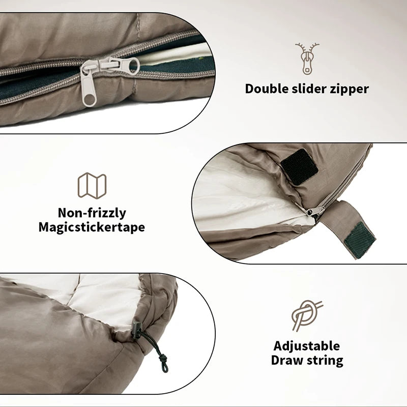 Naturehike Mummy Sleeping Bag | Winter Rated -12°C Lightweight MJ300/MJ600