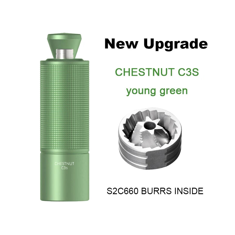 TIMEMORE Chestnut C3S / C3ESP Manual Coffee Grinder — All-Metal Body, S2C Burr, Portable