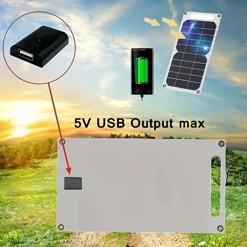 30W Sunpower Portable Solar Panel 5V Solar Plate WithUSB Safe Stabilize Charger ForPower Bank Phone Outdoor Camping Home RV Gift