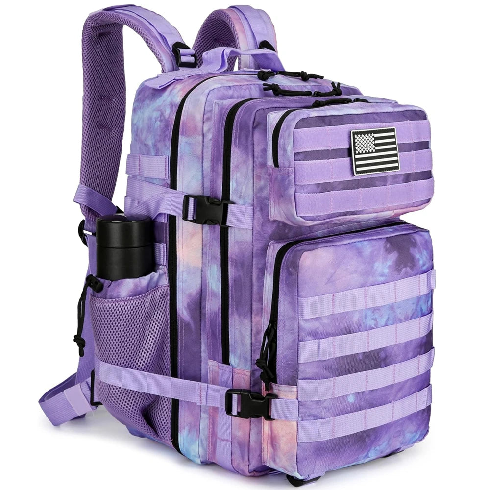 45L Tactical MOLLE Backpack | Waterproof Nylon, Softback