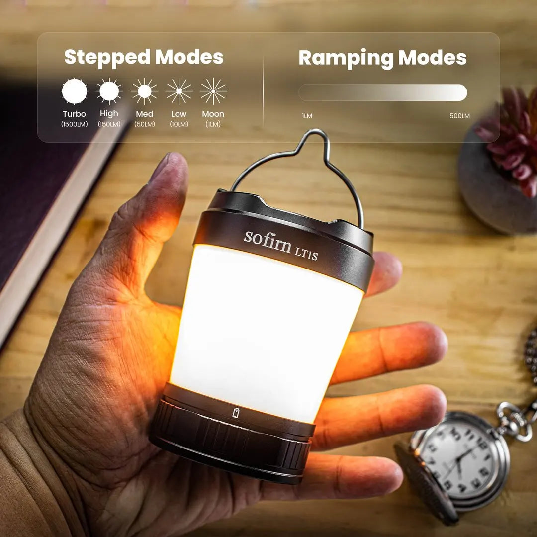 Sofirn LT1S LED Camping Lantern | 2700K-6500K Tunable, USB-C, Military-Grade
