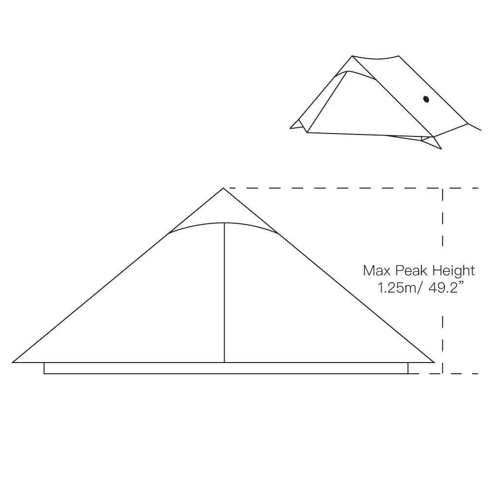 FLAME'S CREED LanShan 2 Person Tent | Ultralight 15D Silnylon Camping