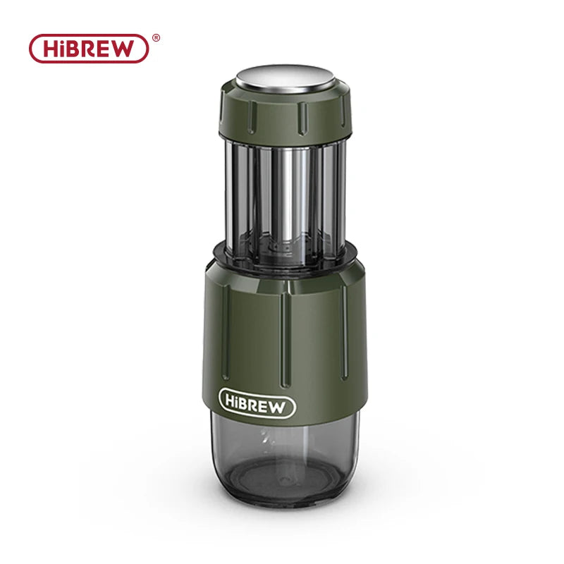 HiBREW H4D 2-in-1 Portable Espresso Maker — Hand-Press, Capsule & Ground, Hot/Cold