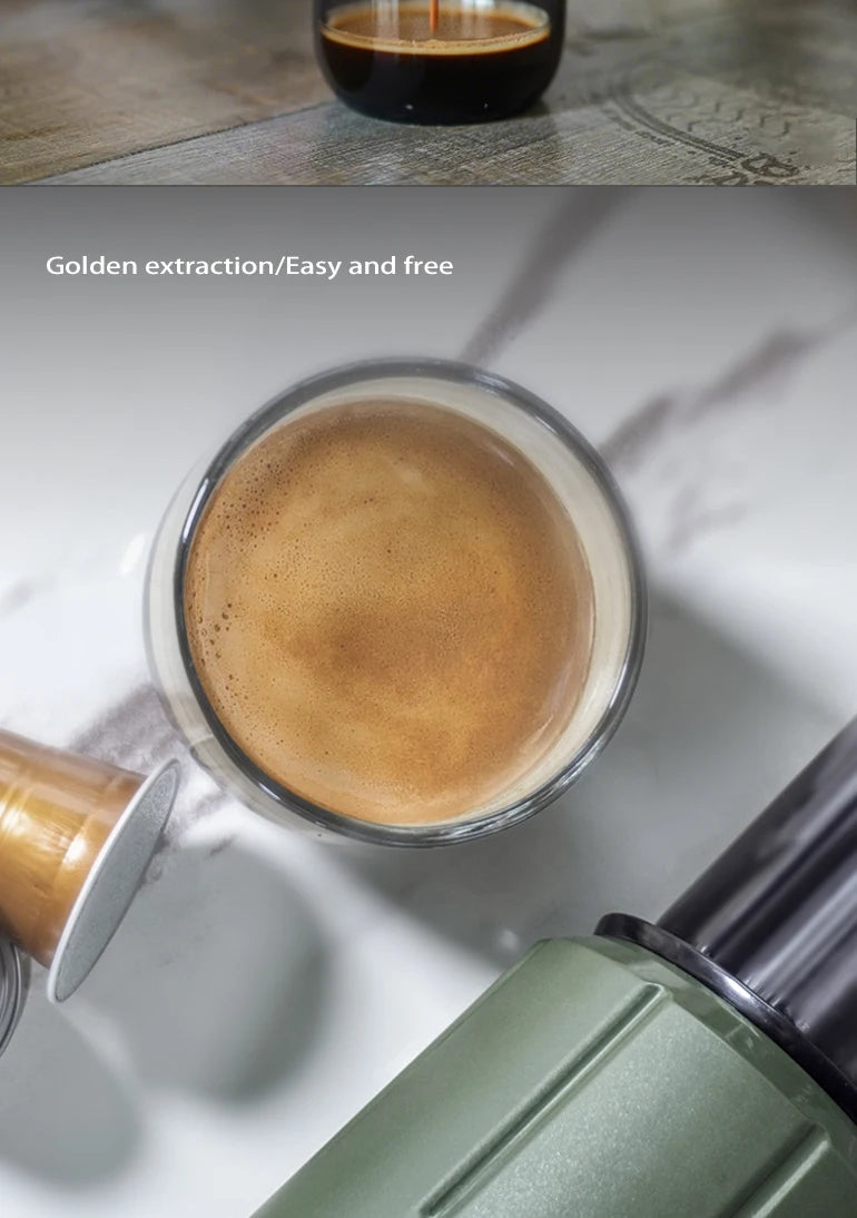 HiBREW H4D 2-in-1 Portable Espresso Maker — Hand-Press, Capsule & Ground, Hot/Cold