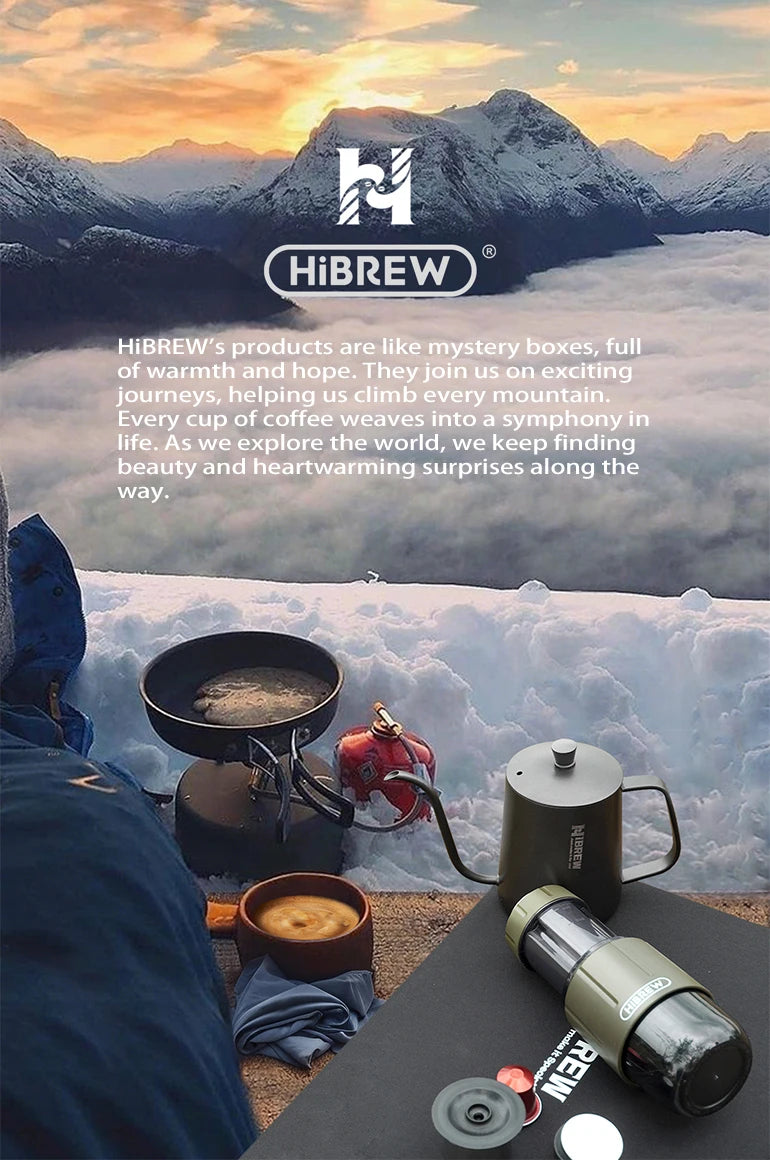 HiBREW H4D 2-in-1 Portable Espresso Maker — Hand-Press, Capsule & Ground, Hot/Cold