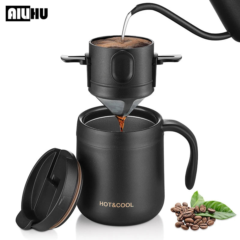 Stainless Steel Pour-Over Coffee Dripper