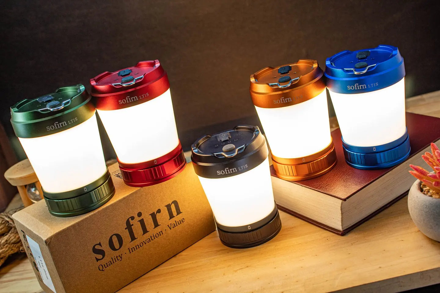 Sofirn LT1S LED Camping Lantern | 2700K-6500K Tunable, USB-C, Military-Grade