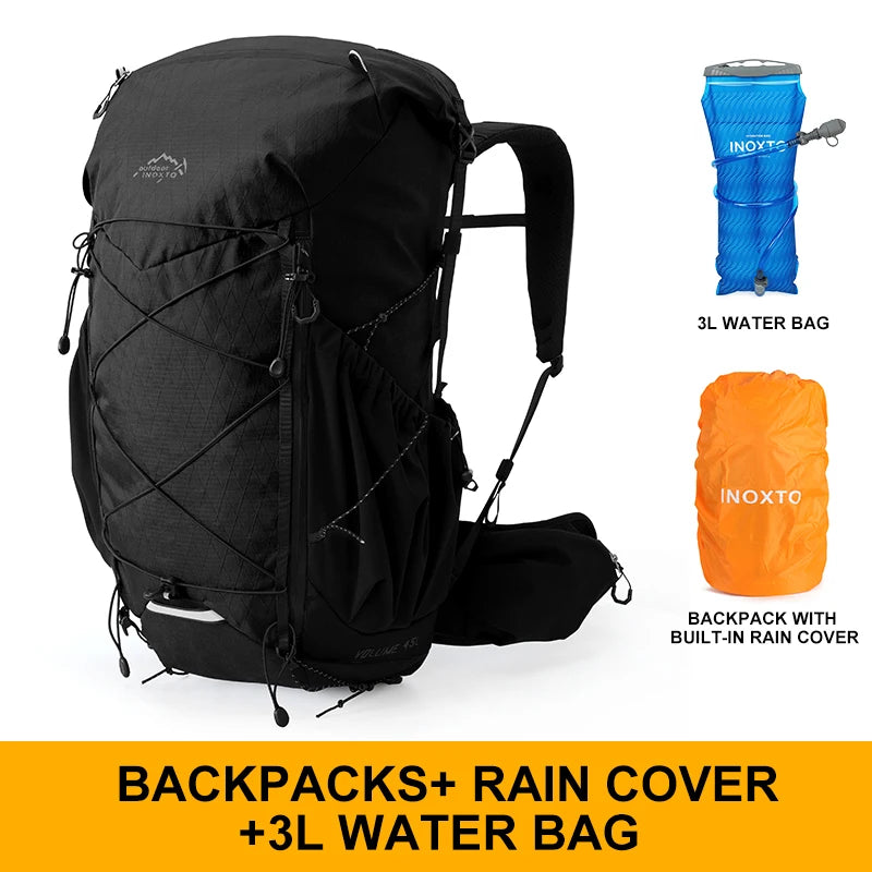 45L Hiking Internal Frame Backpack | Rain Cover, Lightweight
