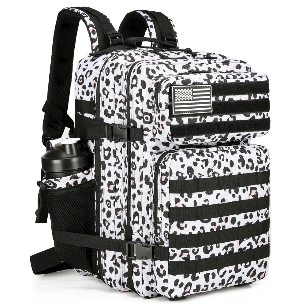 45L Tactical MOLLE Backpack | Waterproof Nylon, Softback