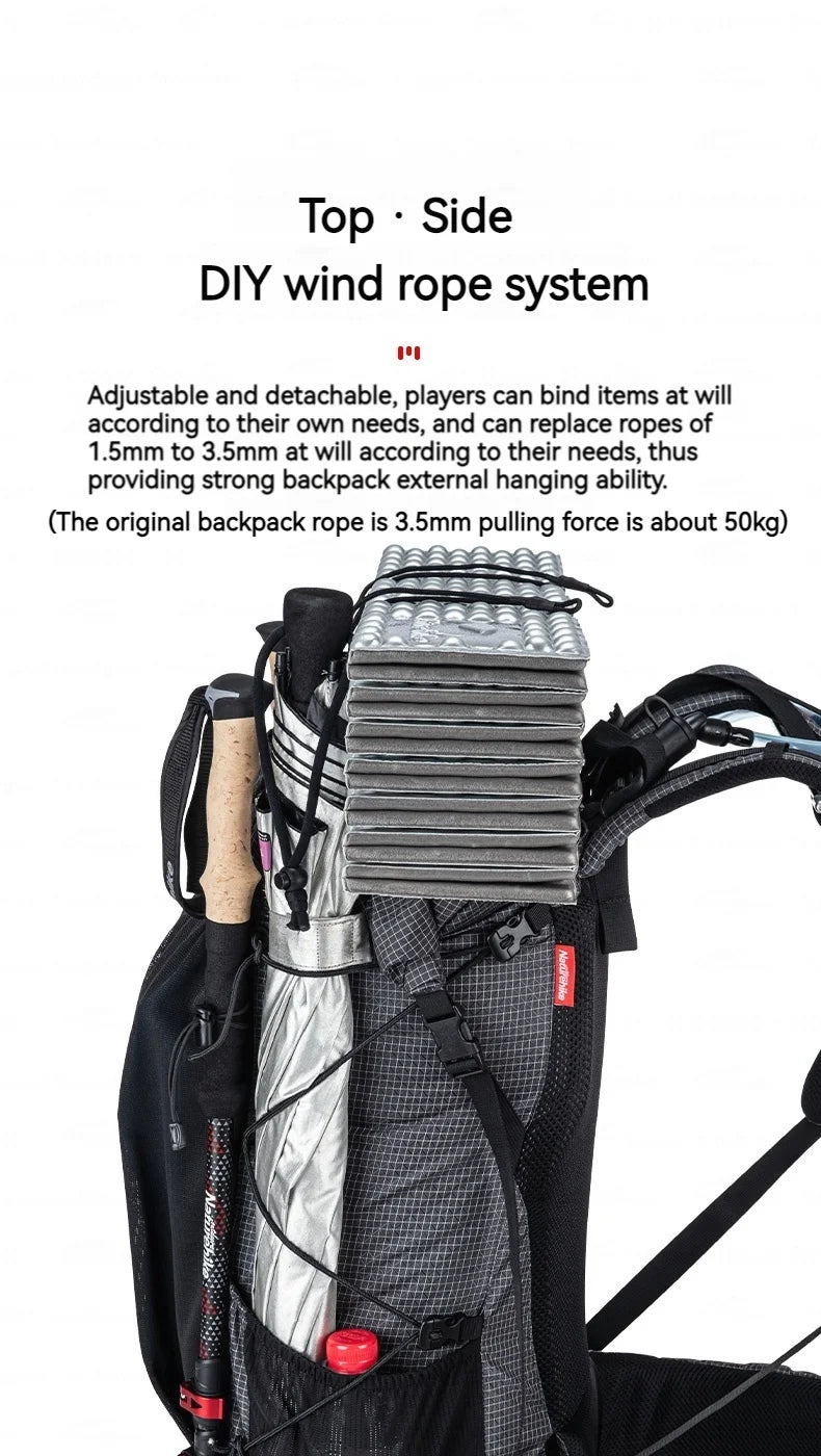 Naturehike Rock Series Hiking Backpack | 40L / 60L, Rain Cover, 420D Nylon