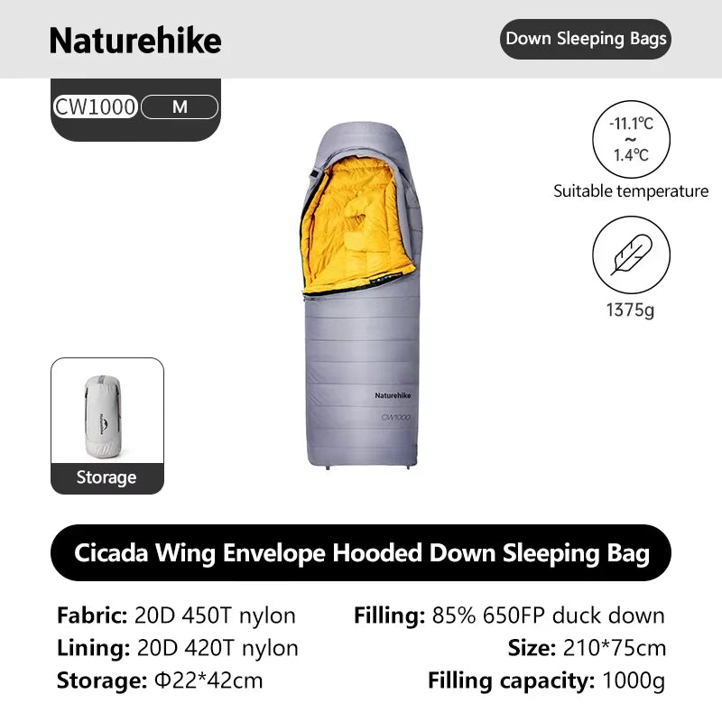 Naturehike Duck Down Winter Sleeping Bag