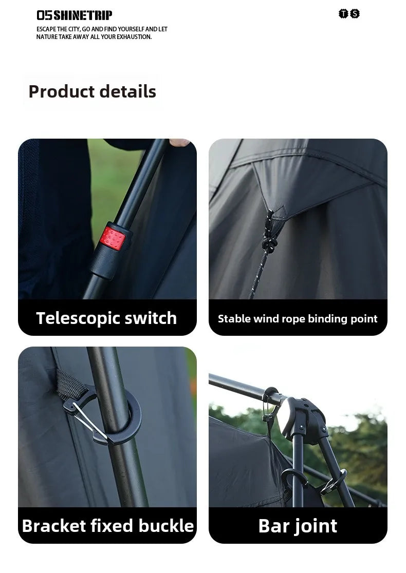 ShineTrip Auto Dome 05 Tent | Quick Setup, 4-Season, Silver UV