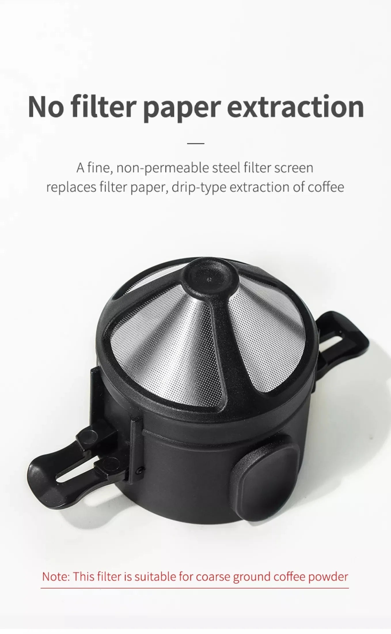 Stainless Steel Pour-Over Coffee Dripper