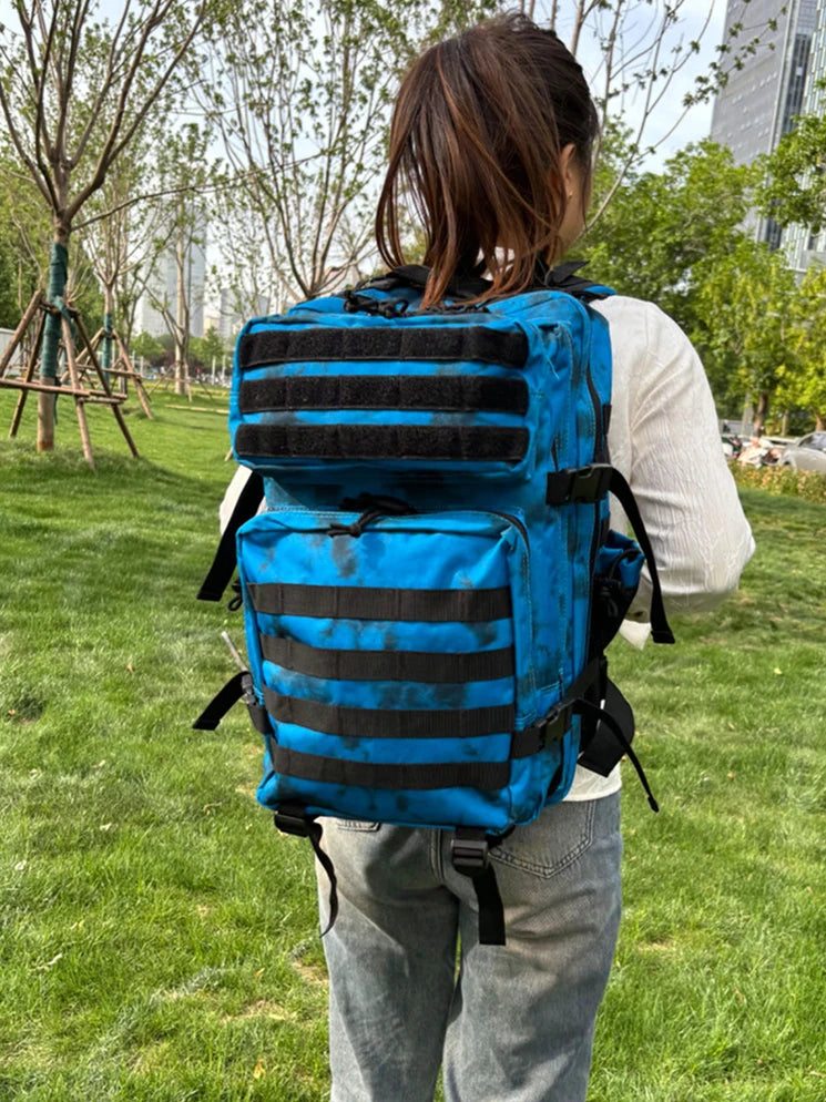 45L Tactical MOLLE Backpack | Waterproof Nylon, Softback