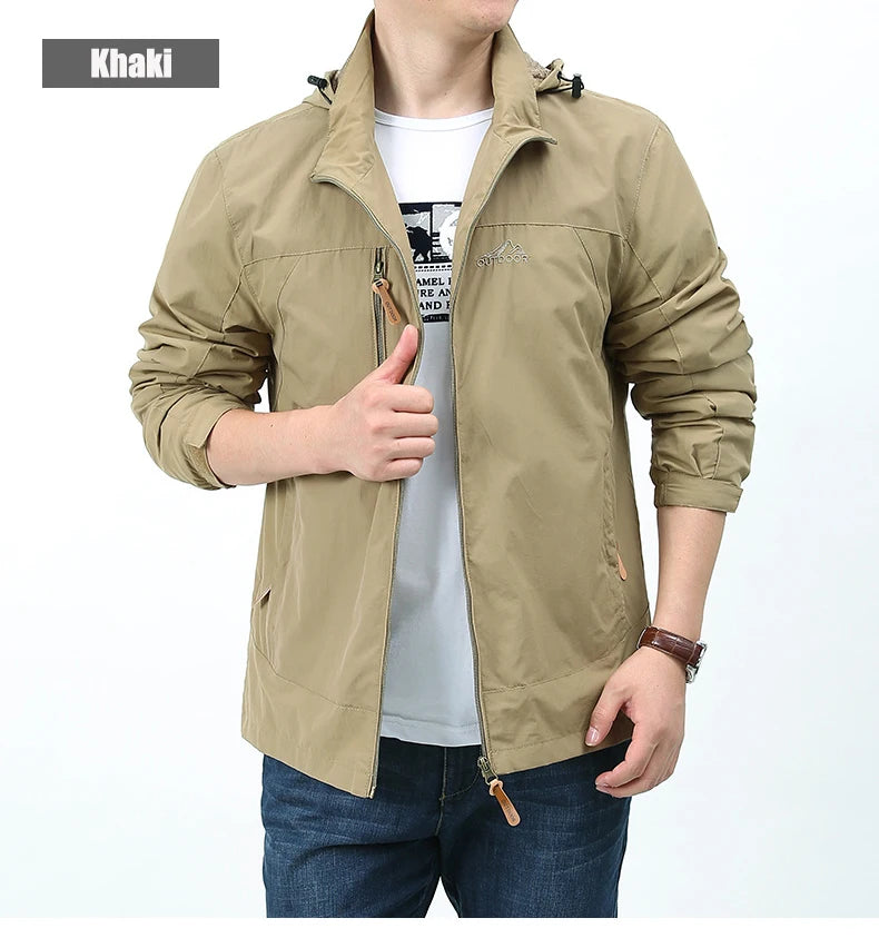 Waterproof Windbreaker Jackets Men Naturehike Casual Hiking Tactical Jacket Women Multi-pocket Hooded Fishing Windproof Coat