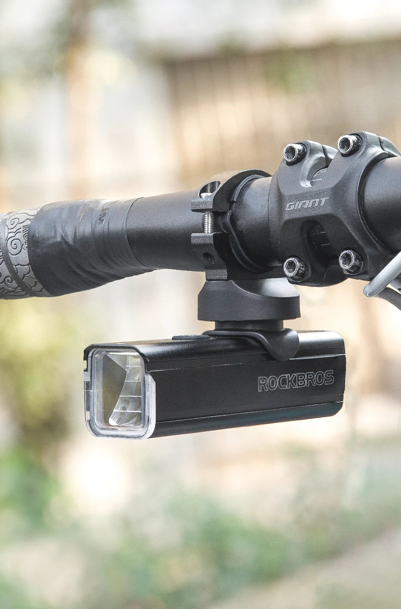 ROCKBROS 1000LM Bike Light Front Lamp Type-C Rechargeable LED 4500mAh Bicycle Light Waterproof Headlight Bike Accessories