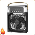3 In 1 Mini Air Cooler Portable Cooling Fan With LED Night Light Humidifier Desktop Refreshing Appliance For Home Office Bedroom