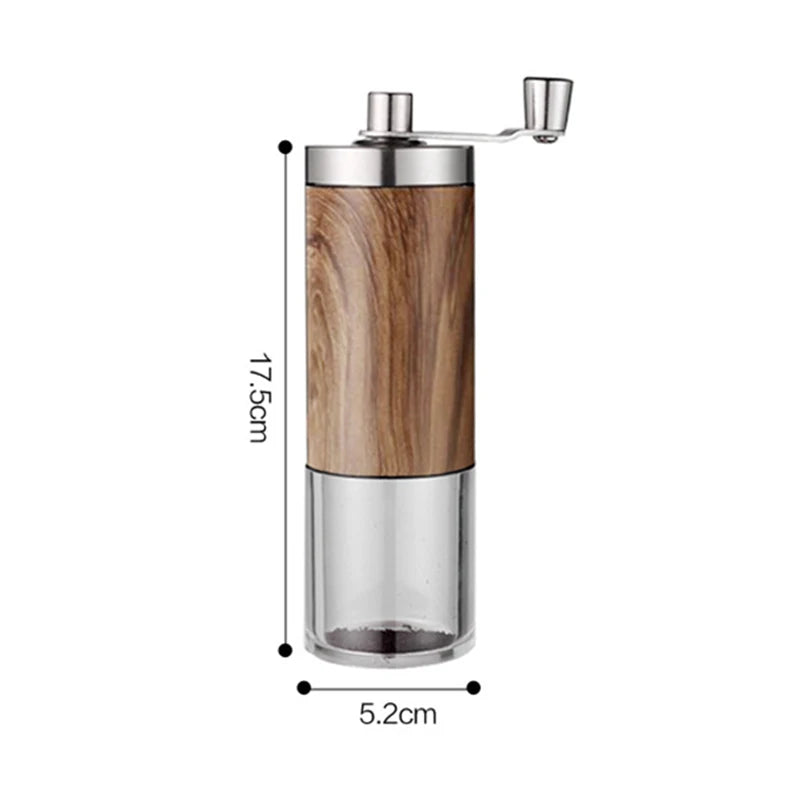 Portable Wood Grain Coffee Bean Grinder