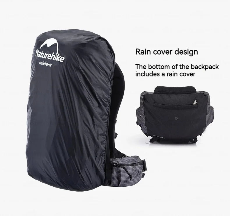 Naturehike Rock Series Hiking Backpack | 40L / 60L, Rain Cover, 420D Nylon
