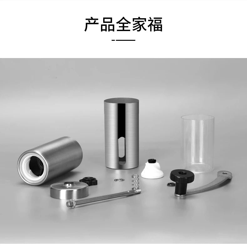 Portable Manual Coffee Grinder with Ceramic Burr