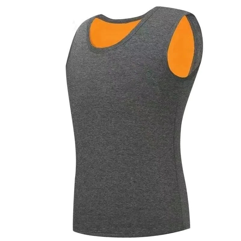 1pcs Men Thermal Underwear Man Sleeveless Vest Autumn WinterThermo Lingerie Men's Warm Top Thickening Thermo Vest Undershirt