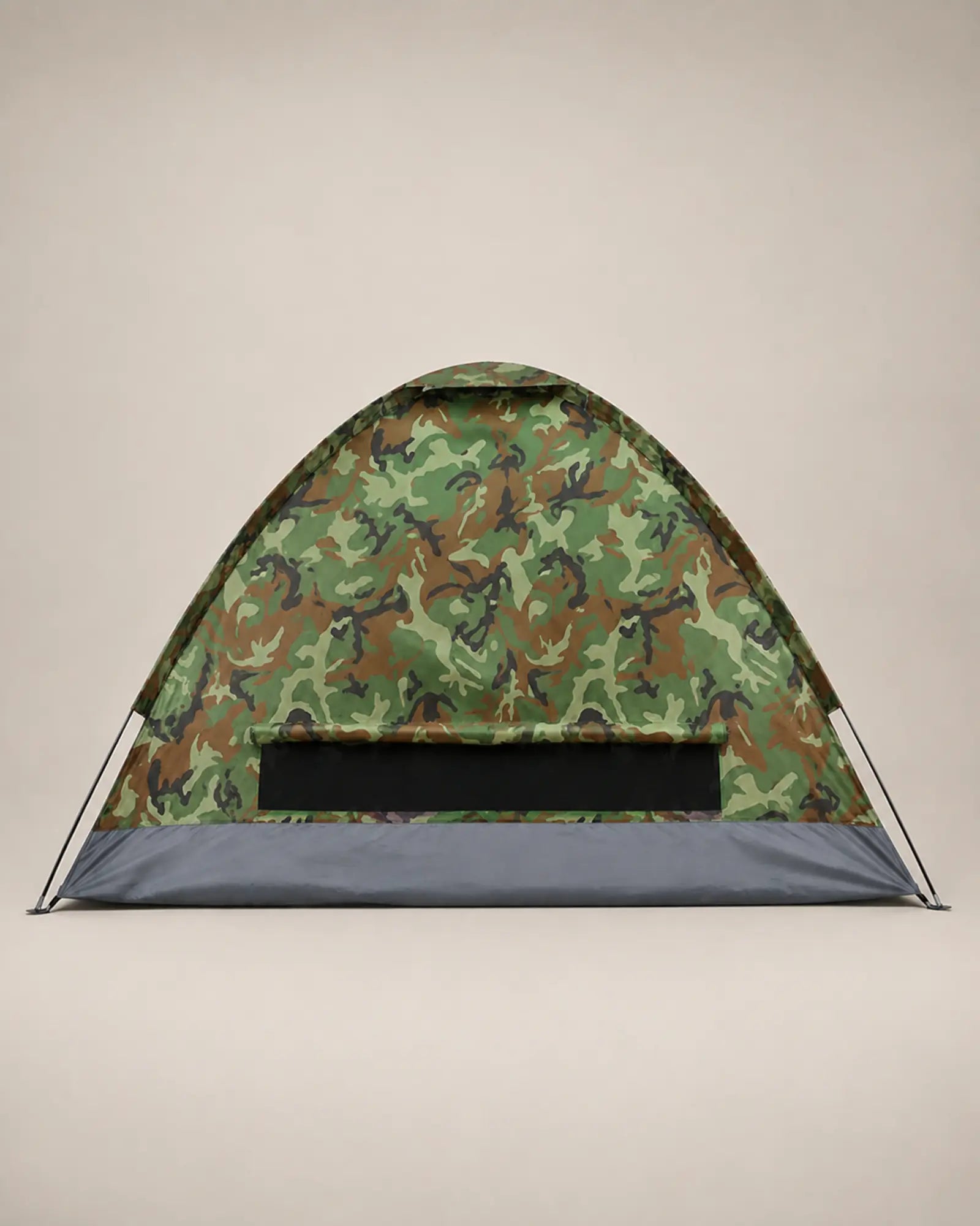 Rear mesh ventilation opening on the camouflage portable camping tent