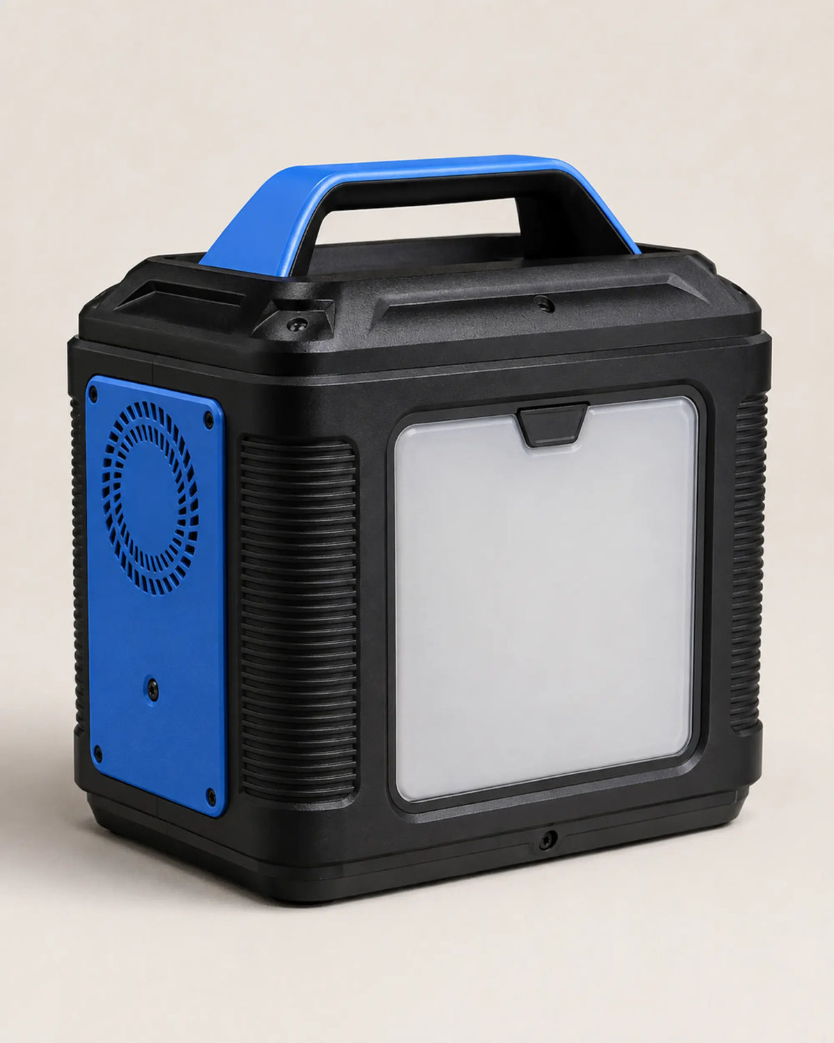 Rear emergency light panel and blue fan side of P302 power station