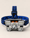 T21 Style B ESMARTER rechargeable five LED headlamp with blue adjustable straps