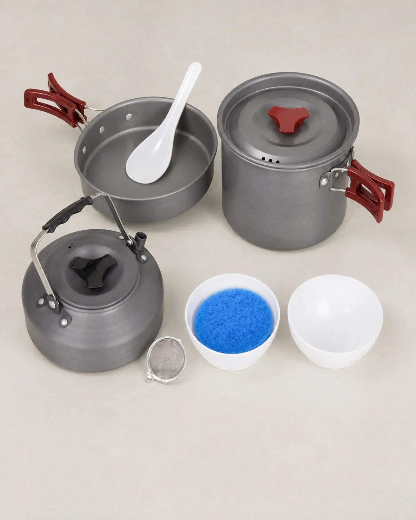 Fire-Maple package 204 camping cookware with pot, frying pan and kettle