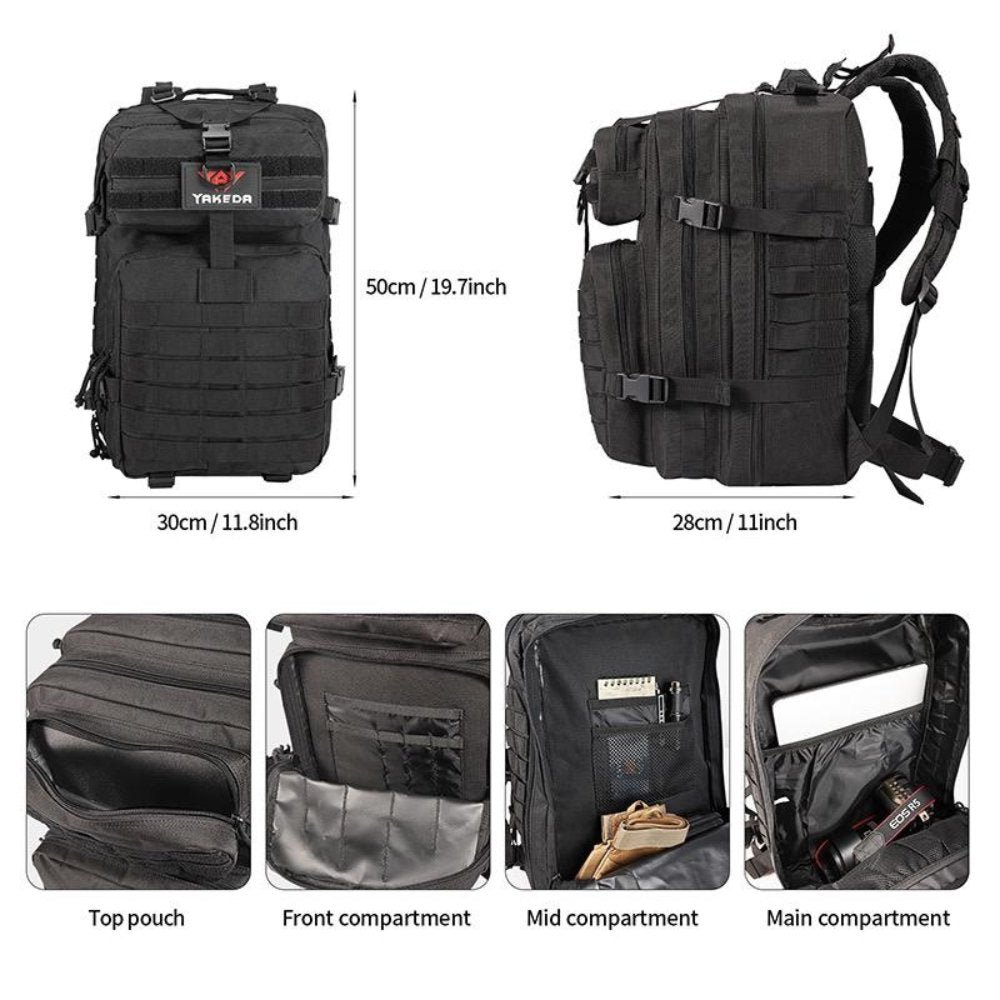 42L Tactical Backpack | MOLLE System, Waterproof & Rip-Proof