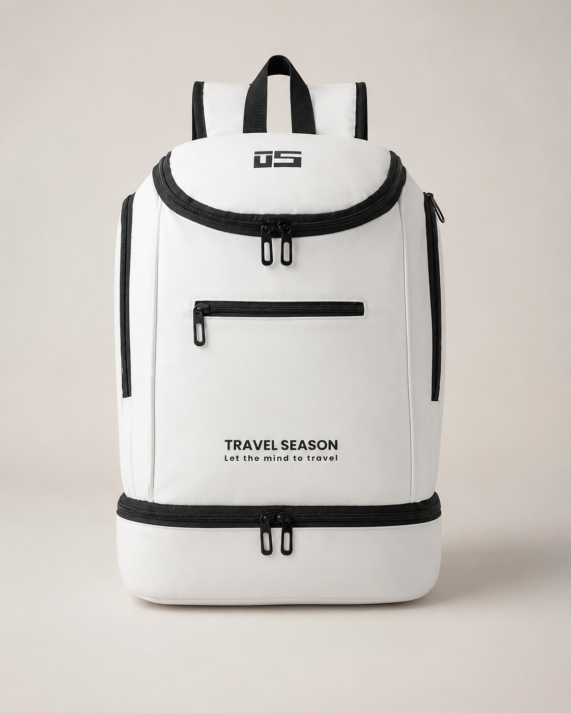 Scione climbing and gym backpack front view showing main compartment and straps